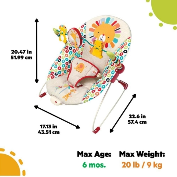 Bright Starts Playful Pinwheels Bouncer - Picture 6 of 10